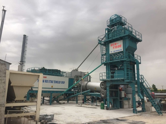 Variable Frequency Feeding Belt Mobile Asphalt Batch Mixing Plant 120 Ton Output Mobile