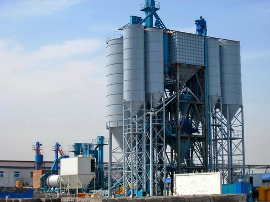 3 - Pass Drying Drum Station Type Dry Mix Mortar Manufacturing Plant 300000 Ton Output Per Year